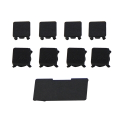 Full Replacement Rubber Feet/ Plastics Screws Cap Kit for PS3 Slim Housing Shell - Black (9 Piece)