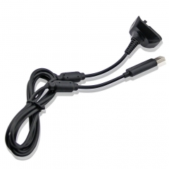 Hot Selling 2 in 1 Play and Charge USB Cable For XBOX 360 Controller With PP bag