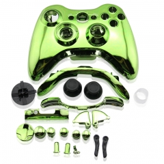 Protective Shell Case for Microsoft Xbox 360 Wireless Controller Green Chrome