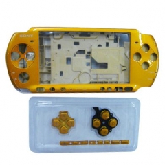 Housing Faceplate Case Cover for PSP 3000 Console Replacement Housing Shell Case（Yellow）