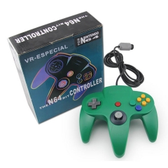 N64 Wired Joypad with Color Box  Green