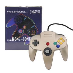 （out of stock）N64 Wired Joypad with Color Box (Gold)