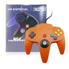 （out of stocks)N64 Wired Joypad with Color Box  Orange  Color