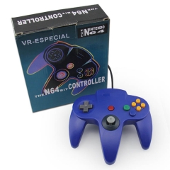（out of stock）N64 Wired Joypad with Color Box  Blue color