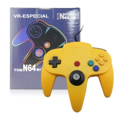 (out of stock)N64 wired Joypad with color box  yellow color