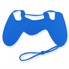 PS4 Colorful Silicon case with hand rope-Blue