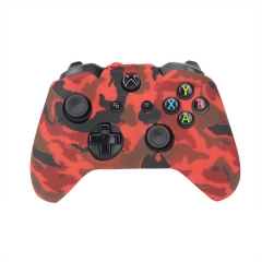 XBOX One Controller New camouflage Silicone Case -camouflage red