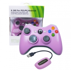 XBOX 360/PC/PS3/Android 2.4G wireless controller  Pink