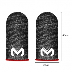 1 Pair MEMO Finger Sleeve Breathable Sensitive Sweat-proof Faux Silver Fiber Gaming Finger Cover for PUBG Mobile Game